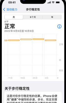 陈巴尔虎iPhone手机维修如何在iPhone开启'步行稳定性通知'