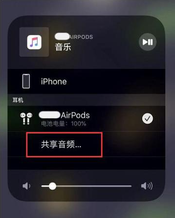 陈巴尔虎苹果14音频维修点分享iPhone14音频共享设置方法 