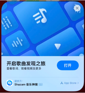 陈巴尔虎苹果14维修站分享iPhone14音乐识别功能使用方法 