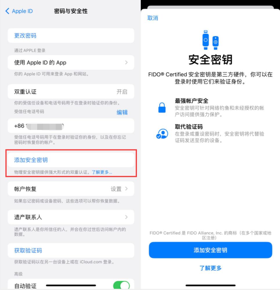 陈巴尔虎苹果服务网点分享物理安全密钥有什么用？iOS 16.3新增支持物理安全密钥会更安全吗？ 