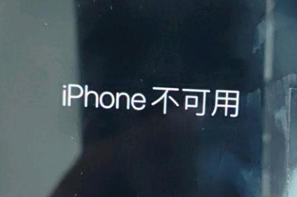 陈巴尔虎苹果服务网点分享锁屏界面显示“iPhone 不可用”如何解决 